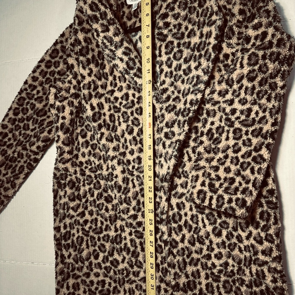 Calvin Klein Animal Print Teddy Jacket - Picture 4 of 6
